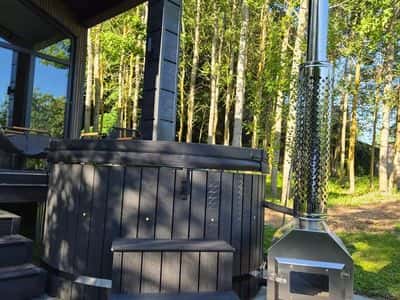Hot Tub Ø 185–200 cm mit externem Ofen 1