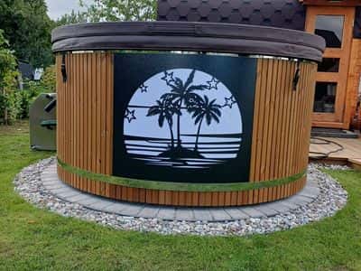 Hot Tub Ø 185–200 cm mit externem Ofen 6