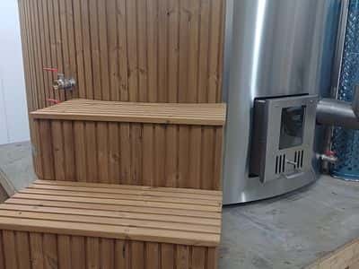 Hot Tub Ø 185–200 cm mit integriertem Ofen 8