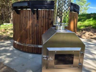 Hot Tub Ø 200–225 cm mit externem Ofen 7