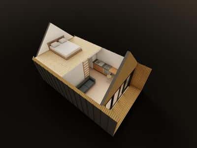 Barn House Grundriss Variante